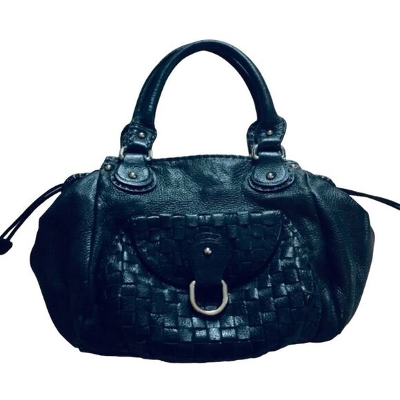 Vintage Bebe Collection Black Leather Handbag - Picture 2 of 2